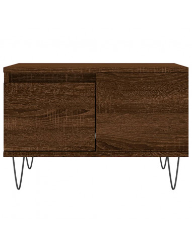 Tavolino da Salotto Rovere Marrone 55x55x36,5 cm in Multistrato