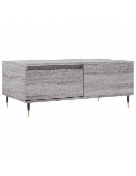 Tavolino Salotto Grigio Sonoma 90x50x36,5 cm Legno Multistrato