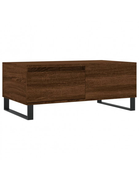 Tavolino da Salotto Rovere Marrone 90x50x36,5 cm in Multistrato