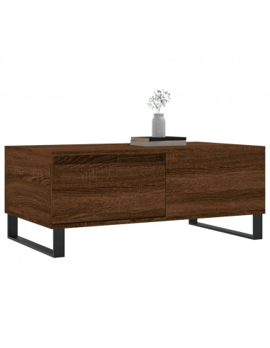 Tavolino da Salotto Rovere Marrone 90x50x36,5 cm in Multistrato