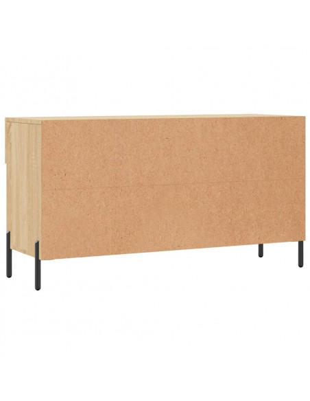 Panca Porta Scarpe Rovere Sonoma 102x35x55 cm Legno Multistrato