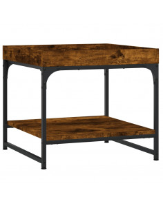 Tavolino Salotto Rovere Fumo 49,5x49,5x45 cm Legno Multistrato 2