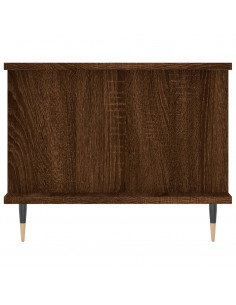 Tavolino da Salotto Rovere Marrone 90x50x40cm Legno Multistrato 2