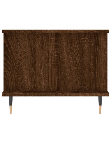 Tavolino da Salotto Rovere Marrone 90x50x40cm Legno Multistrato