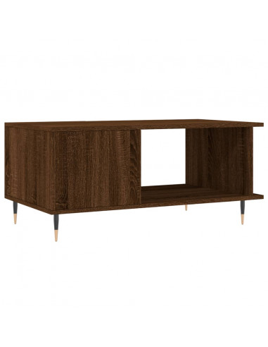 Tavolino da Salotto Rovere Marrone 90x50x40cm Legno Multistrato