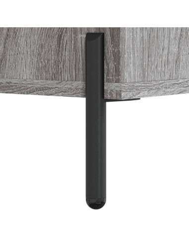 Panca Porta Scarpe Grigio Sonoma 102x35x55 cm Legno Multistrato