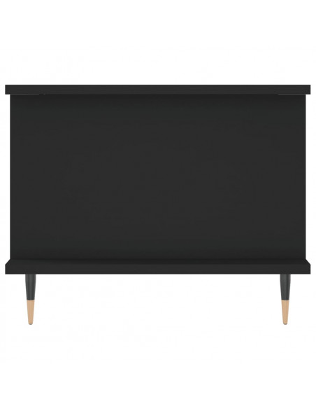 Tavolino da Salotto Nero 90x50x40 cm in Legno Multistrato