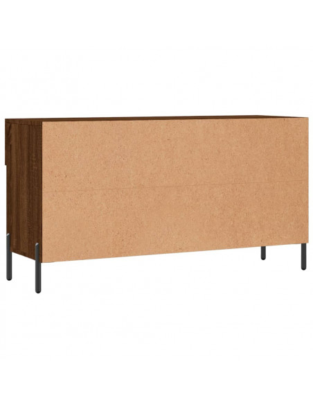 Panca Porta Scarpe Rovere Marrone 102x35x55cm Legno Multistrato