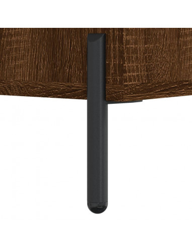 Panca Porta Scarpe Rovere Marrone 102x35x55cm Legno Multistrato