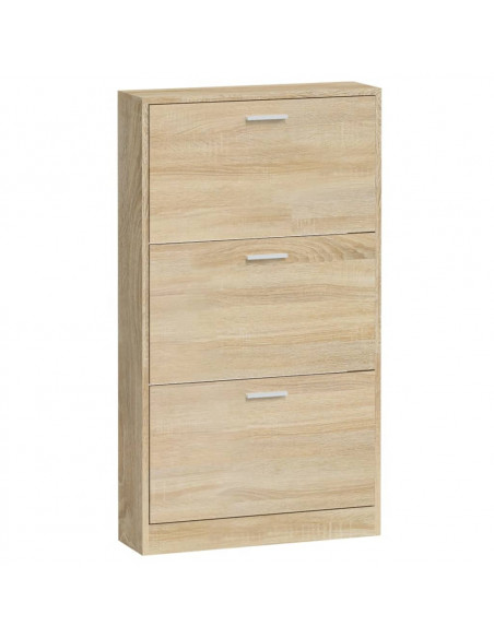 Scarpiera Rovere 59x17x108 cm in Legno Multistrato