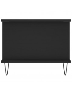 Tavolino da Salotto Nero 90x50x40 cm in Legno Multistrato 2