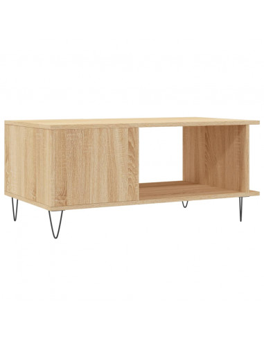 Tavolino da Salotto Rovere Sonoma 90x50x40 cm Legno Multistrato