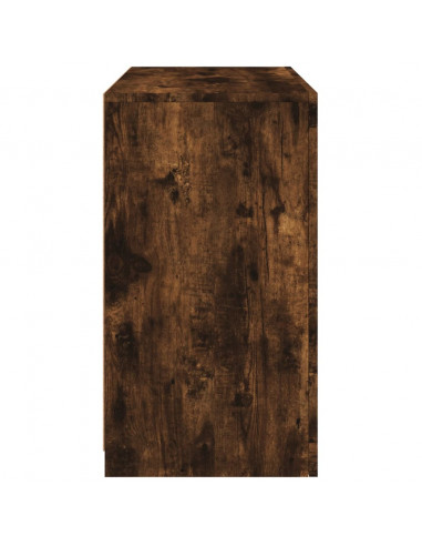 Credenza con Luci LED Rovere Fumo 60,5x37x67 cm