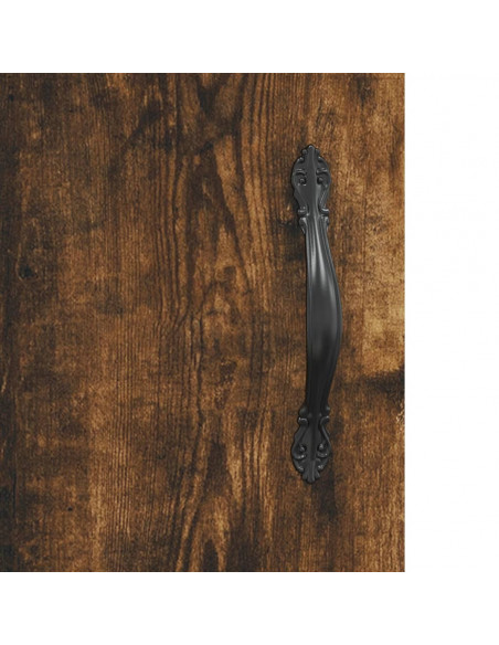 Tavolino da Salotto Rovere Fumo 90x50x40cm in Legno Multistrato
