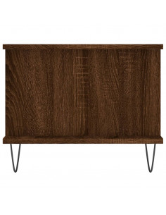 Tavolino da Salotto Rovere Marrone 90x50x40cm Legno Multistrato 2