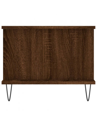 Tavolino da Salotto Rovere Marrone 90x50x40cm Legno Multistrato