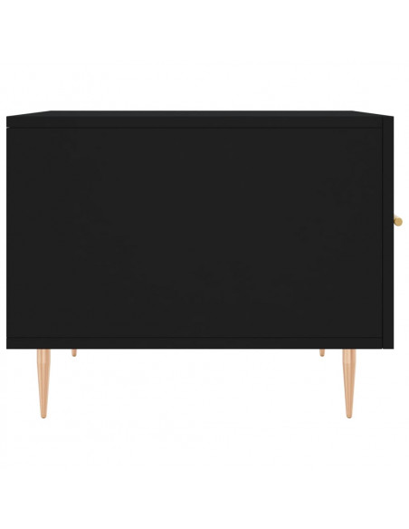 Tavolino da Salotto Nero 50x50x40 cm in Legno Multistrato