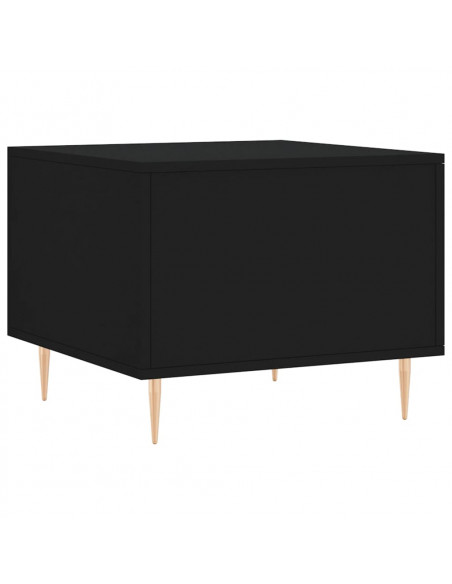 Tavolino da Salotto Nero 50x50x40 cm in Legno Multistrato