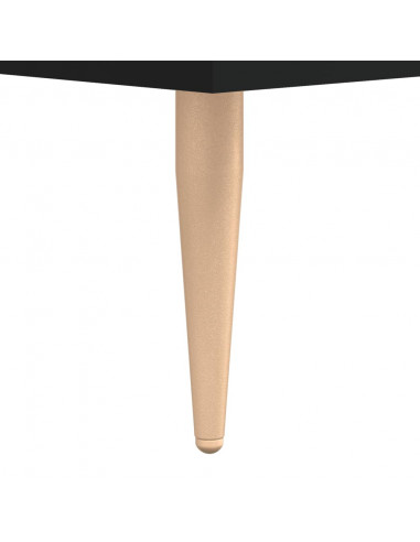 Tavolino da Salotto Nero 50x50x40 cm in Legno Multistrato