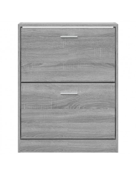 Scarpiera Grigio Sonoma 59x17x81 cm in Legno Multistrato