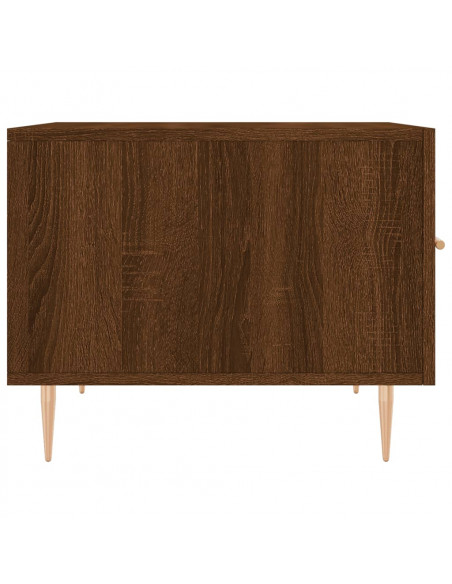 Tavolino da Salotto Rovere Marrone 50x50x40cm Legno Multistrato