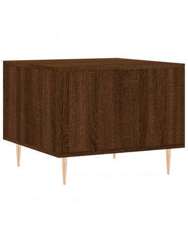 Tavolino da Salotto Rovere Marrone 50x50x40cm Legno Multistrato