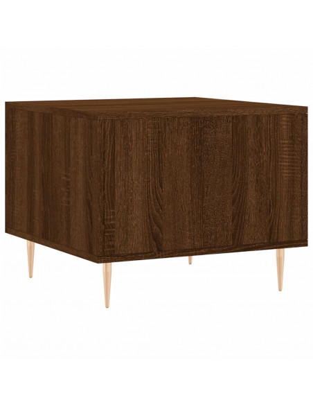 Tavolino da Salotto Rovere Marrone 50x50x40cm Legno Multistrato