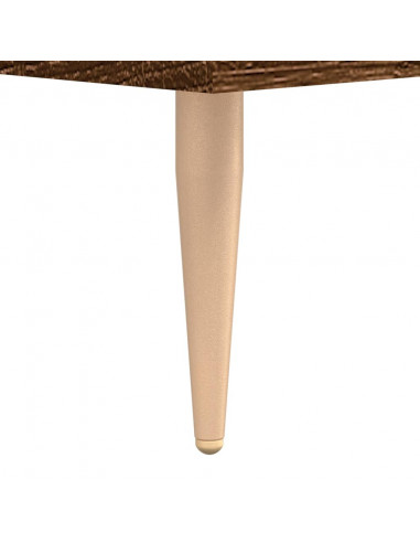 Tavolino da Salotto Rovere Marrone 50x50x40cm Legno Multistrato