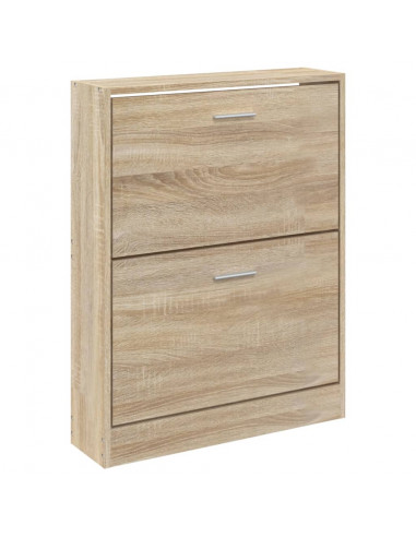 Scarpiera Rovere 59x17x81 cm in Legno Multistrato