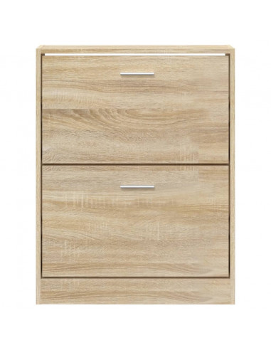 Scarpiera Rovere 59x17x81 cm in Legno Multistrato