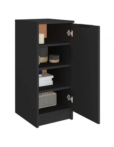 Scarpiera Nera 30x35x70 cm in Legno Multistrato