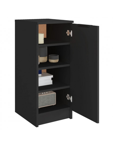 Scarpiera Nera 30x35x70 cm in Legno Multistrato