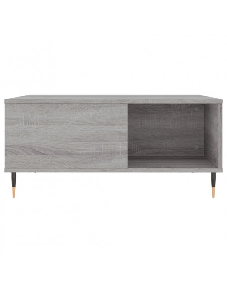Tavolino Salotto Grigio Sonoma 80x80x36,5 cm Legno Multistrato