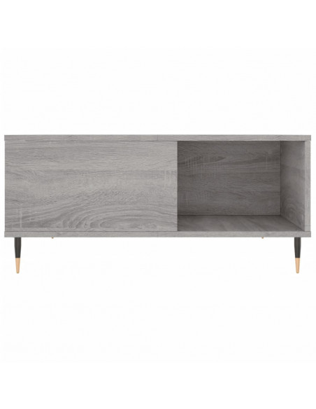 Tavolino Salotto Grigio Sonoma 80x80x36,5 cm Legno Multistrato