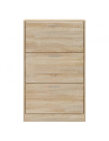 Scarpiera Rovere Sonoma 63x24x103 cm in Legno Multistrato