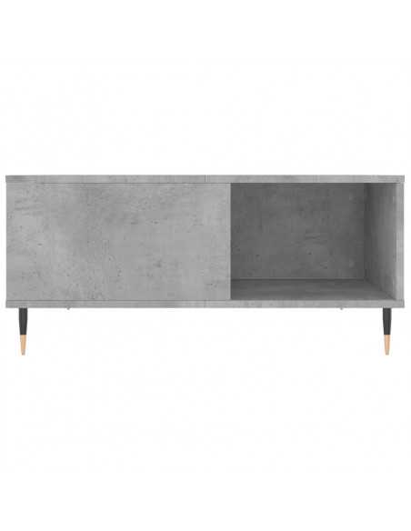 Tavolino Salotto Grigio Cemento 80x80x36,5 cm Legno Multistrato