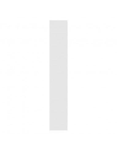 Scarpiera Bianca 63x24x147 cm in Legno Multistrato