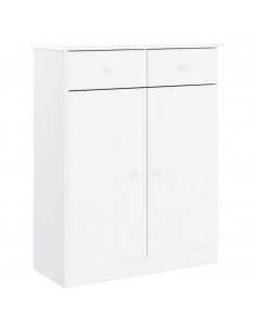 Scarpiera ALTA Bianca 77x35x96 cm in Legno Massello di Pino 2