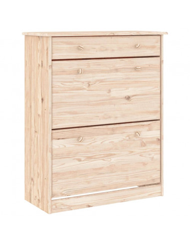 Scarpiera ALTA 77x35x96 cm in Legno Massello di Pino