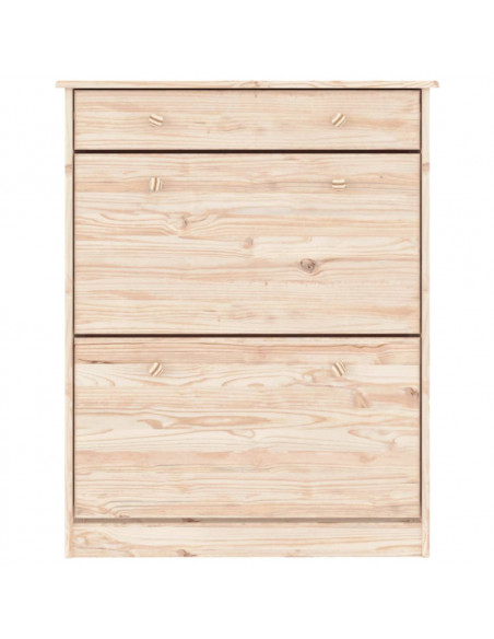 Scarpiera ALTA 77x35x96 cm in Legno Massello di Pino