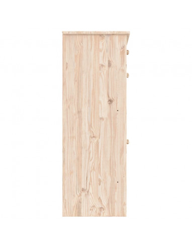 Scarpiera ALTA 77x35x96 cm in Legno Massello di Pino