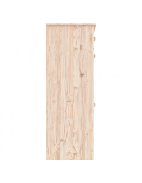 Scarpiera ALTA 77x35x96 cm in Legno Massello di Pino