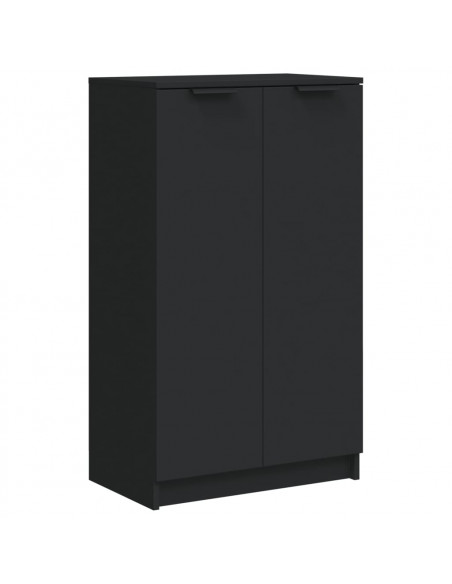 Scarpiera Nera 59x35x100 cm in Legno Multistrato