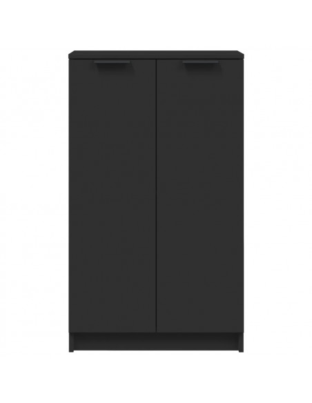 Scarpiera Nera 59x35x100 cm in Legno Multistrato