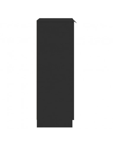 Scarpiera Nera 59x35x100 cm in Legno Multistrato