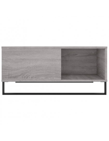 Tavolino Salotto Grigio Sonoma 80x80x36,5 cm Legno Multistrato