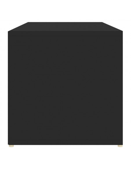 Panca Porta Scarpe Nera 105x35x35 cm in Legno Multistrato