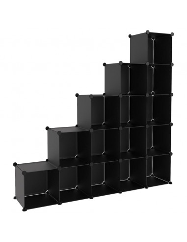 Organizzatore Portaoggetti con 15 Cubi Trasparenti in PP