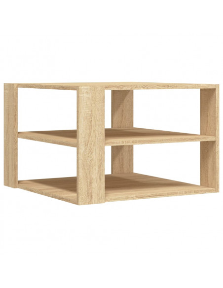 Tavolino Salotto Rovere Sonoma 59,5x59,5x40cm Legno Multistrato