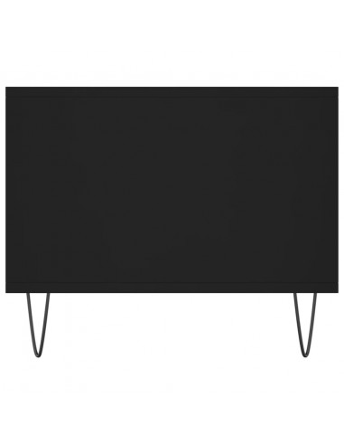 Tavolino da Salotto Nero 102x50x40 cm in Legno Multistrato